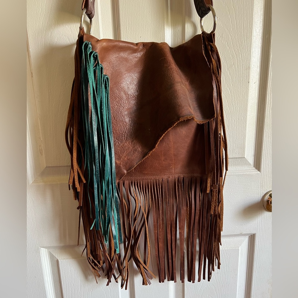 Western Leather Purse with Fridge